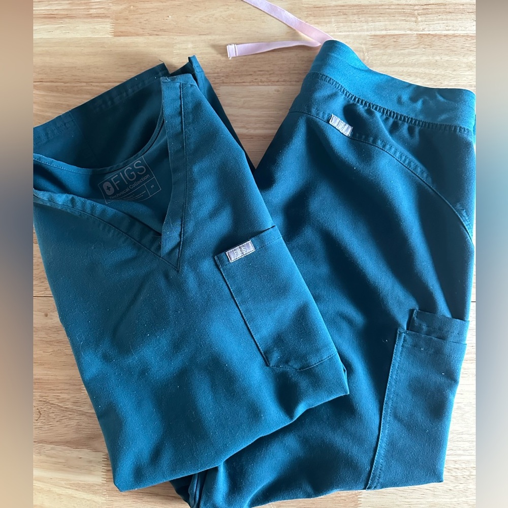 Figs Scrub Set Caribbean Blue M